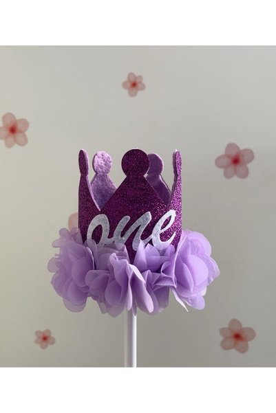 SHClothing accessories Lilac 1 Year Old Queen Birthday Crown