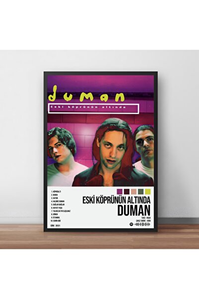 Orendart Duman - Eski Köprünün Altında Albüm Spotify Çerçeveli Poster Tablo