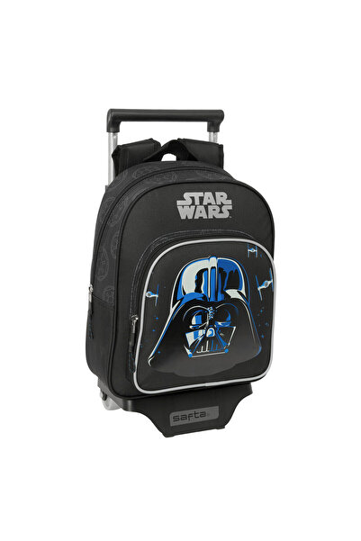 Star Wars Rucsac școlar cu roți Star Wars Rebellion Negru 27 x 33 x 10 cm