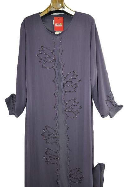 elma abone Super Stone Worked Chiffon Evening Dress