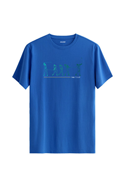 Colermi Golf Club Player Swing Gestures Design 100% Cotton T-Shirt