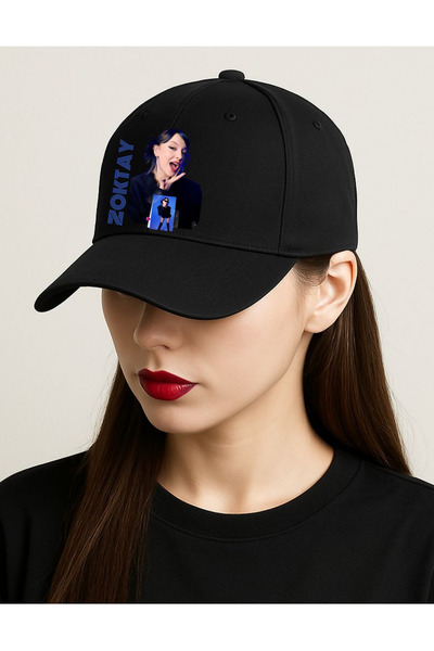 lovver MANİFEST GRUP TASARIMLI ZOKTAY TASARIMLI SİYAH FETİVAL KOMBİN ŞAPKA-KEP