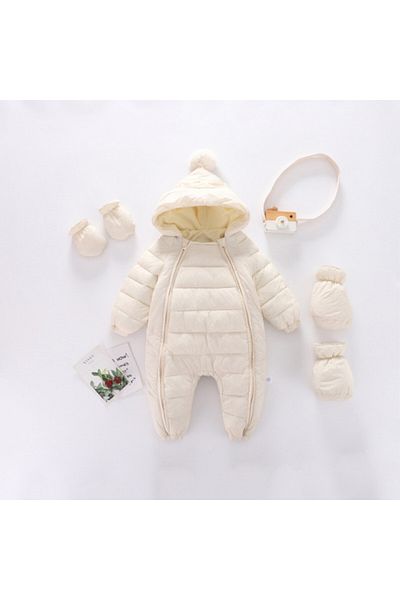 Superbaby Ivory jumpsuit made of cotton for children