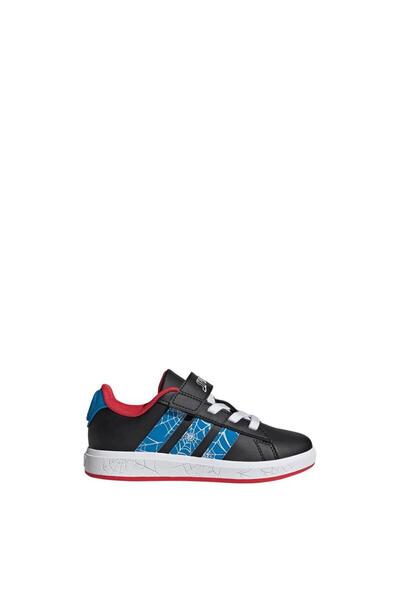 adidas Children's Black Walking Shoes Grand Court Spider-Man El K Jq8073