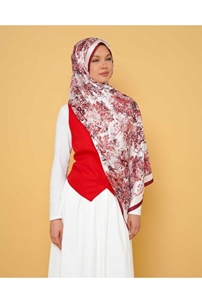 LEİLA SCARF Imported Twil Silk Shawl