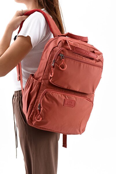 H&D COLLECTİON 571 Multi-Compartment Ultra-Light Durable Waterproof School and Travel Backpack 9F