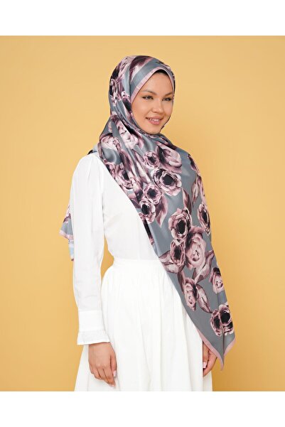 LEİLA SCARF Imported Twil Silk Shawl