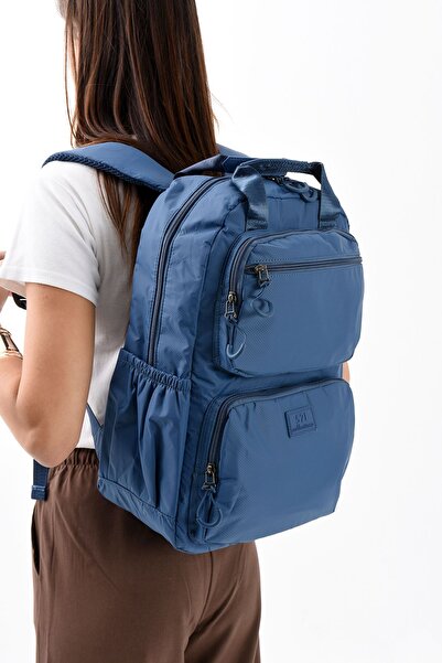 H&D COLLECTİON 571 Багатосекційний надлегкий міцний водонепроникний шкільний та туристичний рюкзак 9F