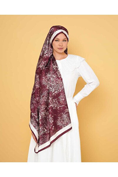 LEİLA SCARF Imported Twil Silk Shawl