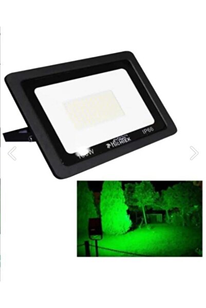 Hightek 100W Yeşil Işık LED Projektör – 220V, Su Geçirmez, Dış Mekan Aydınlatma
