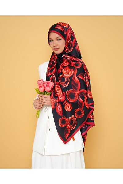 LEİLA SCARF Imported Twil Silk Shawl