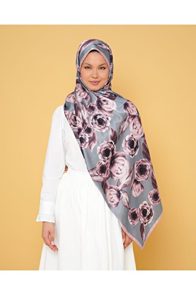 LEİLA SCARF Imported Twil Silk Shawl
