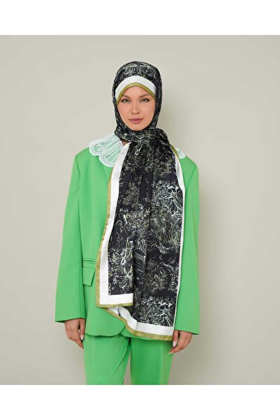 LEİLA SCARF Imported Twil Silk Shawl