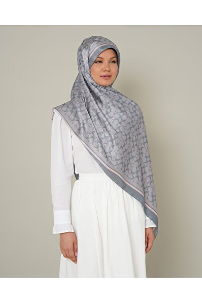 LEİLA SCARF Imported Twil Silk Shawl C Pattern