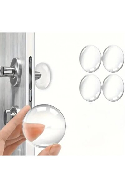 CT STONES Transparent Silicone Furniture and Door Stopper Impact Pad Set of 4