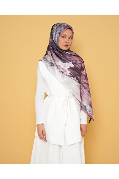 LEİLA SCARF Imported Twil Silk Shawl