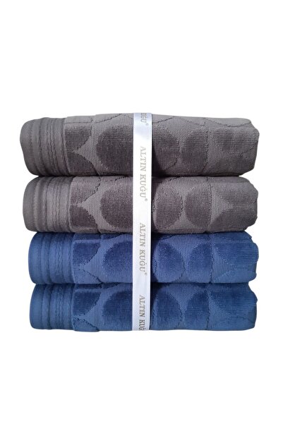 Özdilek Circular Havlu 4 adet- Antrasit İndigo