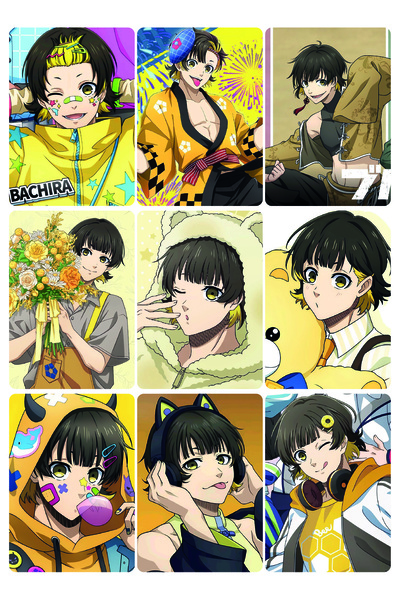 nihonwosekai Blue Lock Anime Photocard Pc Set 9 Pcs Meguru Bachira