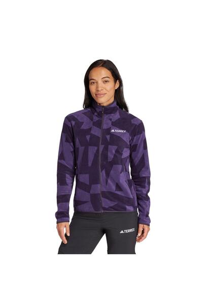 adidas Women's Purple Jacket W Mt Aop Fz Fl Jn0996