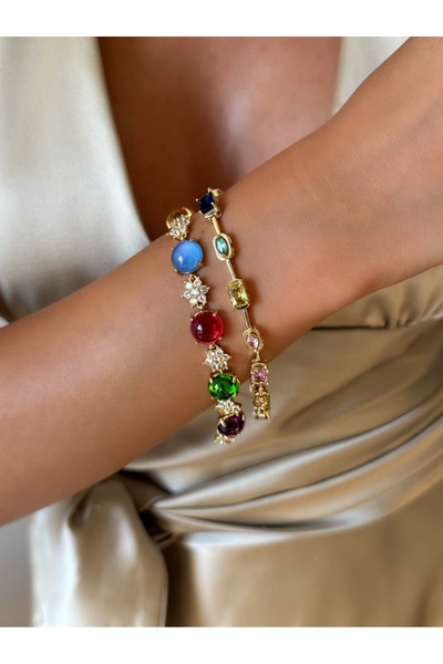 İNN JEWELLERY Xuping Bracelet Anti-Tarnish Antiallergic Colorful Figured (2 Years Importer Guaranteed)