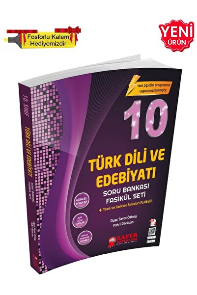 Zafer Yayınları 2026 - 10. Sınıf EDEBİYAT Fasikül Soru Bankası - YENİ + Hediye