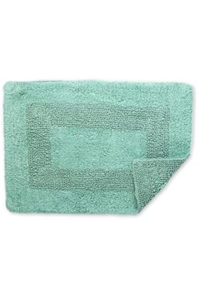 Generic Home 850 GSM Green Cotton Bath Mat (40 cm X 60 cm)
