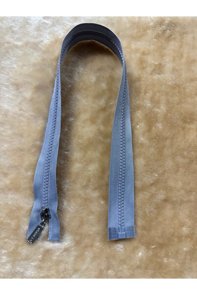 e tuhafiye 1 fermoar gri deschis, tip os, cu deschidere inferioară (51 cm)