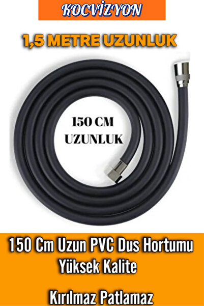 kocvizyon 150cm Yüksek Kaliteli 5 Katmanlı Pvc Duş Spirali / Kopmayan Duş Hor...