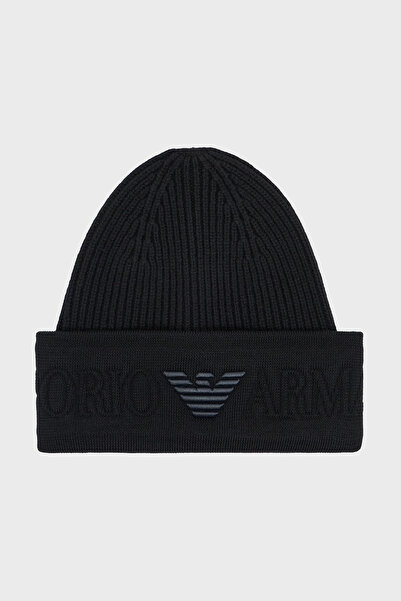 Emporio Armani Beret with Wool Logo Men's Beret Em003750 Af19896 Uc001
