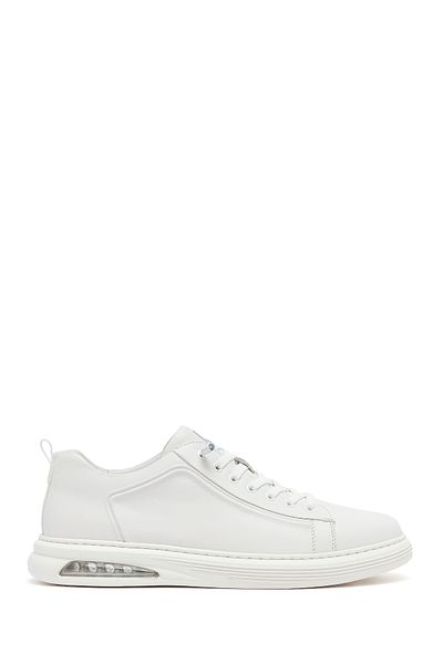 Derimod Men's White Lace-Up Leather Sneaker 25Wfd692418
