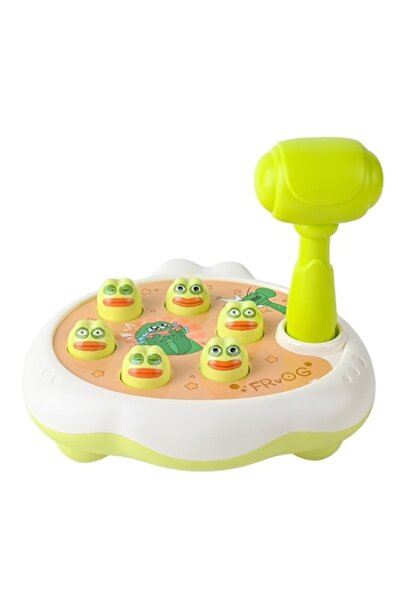 Mixbo Joc interactiv Hit the Frogs Mixbo, plastic, 8 piese, 3 ani+, multicolor