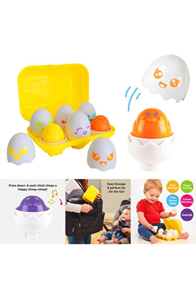 Genel Markalar TOMY TOOMİES SAKLAMBAÇLI RENKLİ YUMURTALAR SESLİ 6M+