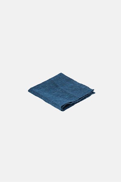 GREENGATE Heather Linen Napkin, Heather Navy