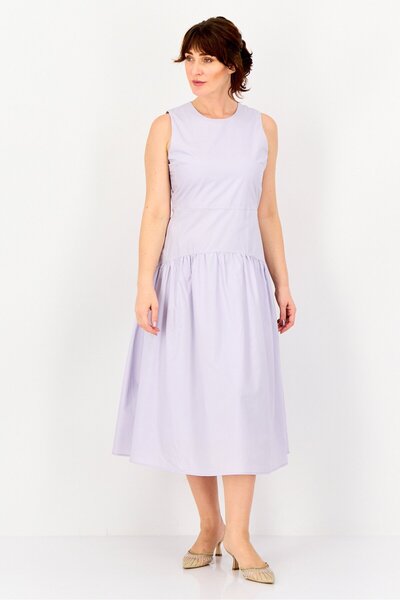 Bebe Women Solid Maxi Dress, Lavender