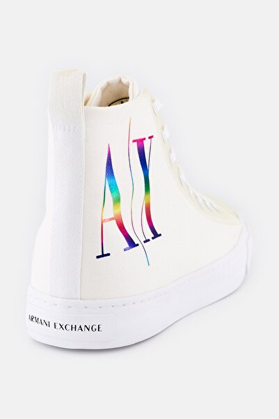 Armani Exchange Men Lace Up Casual Shoes, White