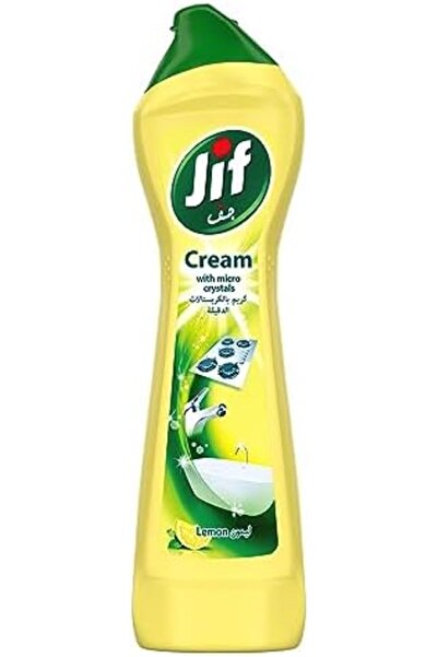Jif Cream Cleaner, Lemon, stain remover with micro crystal technology 500ml