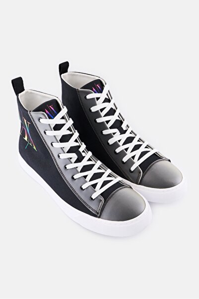 Armani Exchange Men Lace Up Sneakers, Black