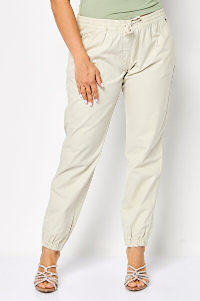 Napapijri Women Regular Fit Plain Jogger Pants, Dove Grey