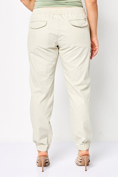 Napapijri Women Regular Fit Plain Jogger Pants, Dove Grey