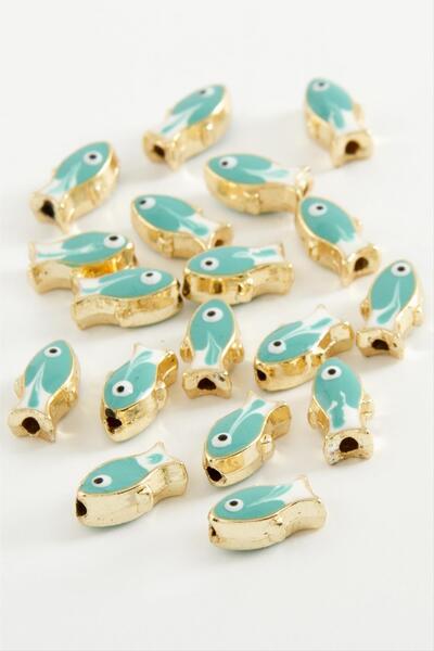 OSENSE سوار وقلادة من المينا على شكل سمكة 1 قطعة