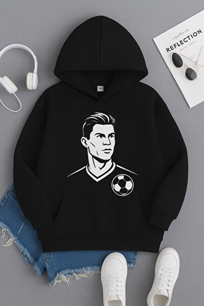 CLASSY.MODA Φούτερ με κουκούλα Cristiano Ronaldo Πορτογαλίας Εθνικής Ομάδας μ...