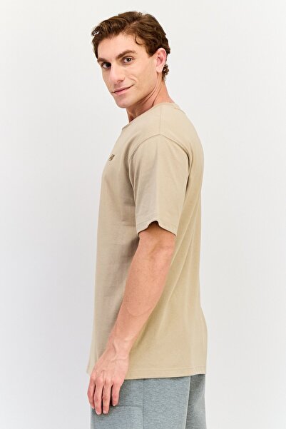 New Balance Men Relaxed Fit Short Sleeve Outdoor T-Shirt, Tan