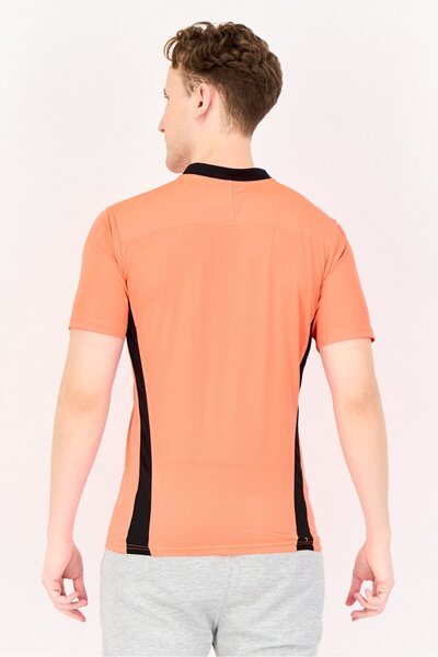 Puma Men Slim Fit Brand Logo Training T-Shirt, Coral