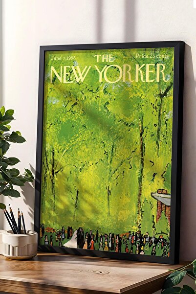 Saturn Pictură înrămată The New Yorker 7 iunie 1958 - Pictură de nuntă în pădure