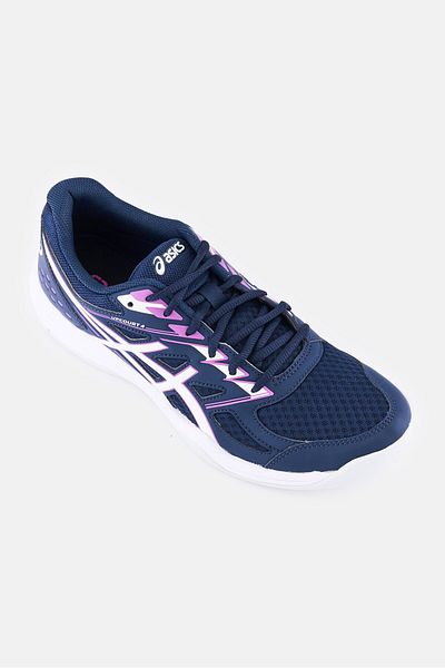 Asics Women Upcourt 4 Lace Up Running Shoes, Navy