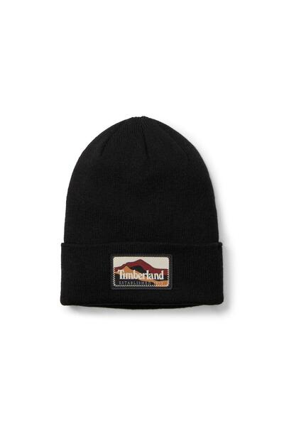 Timberland Mountain Patch Beanie Ανδρικό Μαύρο Καπέλο Tb0a663t0011