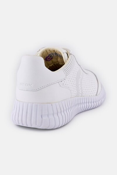 Geox Women Noovae Lace Up Casual Shoes, White