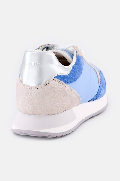 Geox Women Lace Up Casual Sneaker, Multicolor