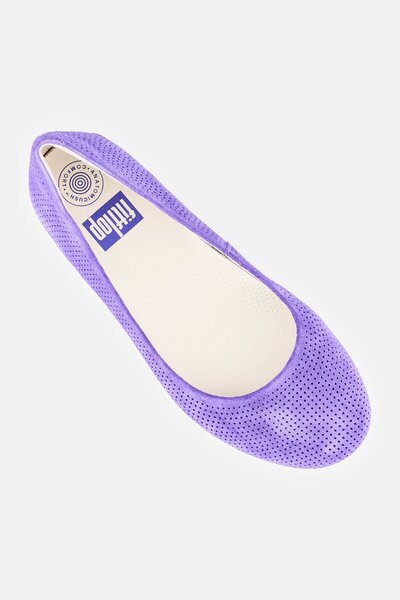 Fitflop Women Adora Ballerina Slip On Casual Shoes, Purple