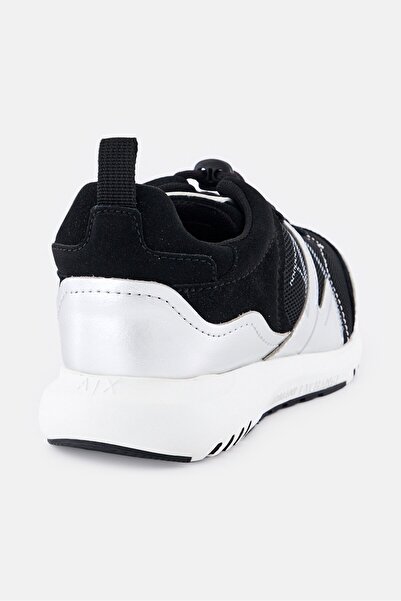 Armani Exchange Women Lace Up Casual Shoes, Black